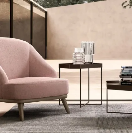Fabric armchair Tania by Doimo Salotti