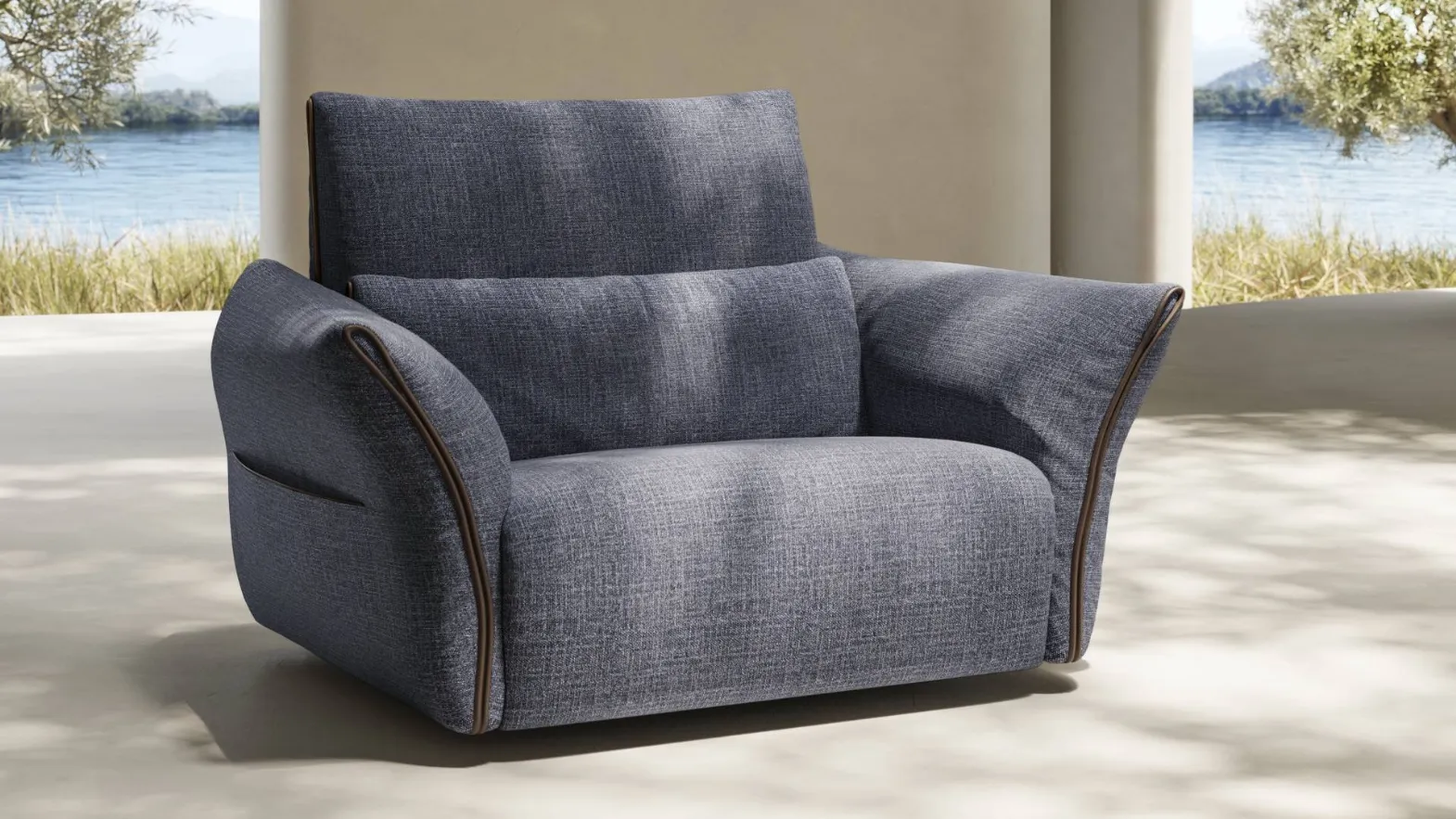 Wellbe armchair by Natuzzi