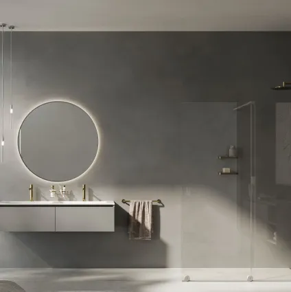 Suspended bathroom unit Acuto 01 by Inda