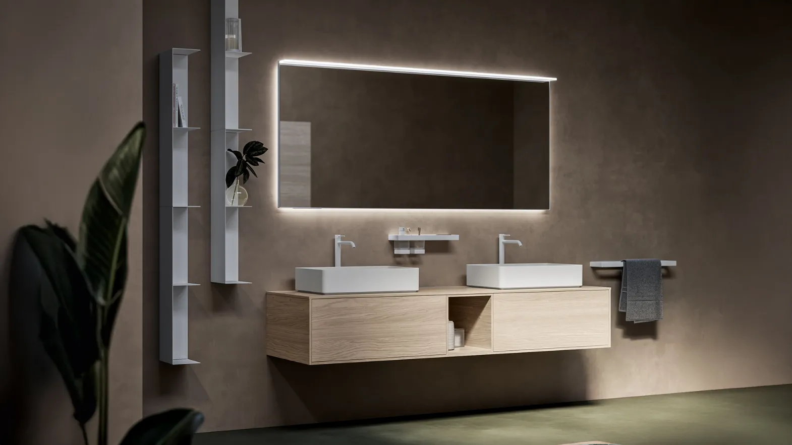 Suspended Bathroom Vanity Correct 01 by Inda