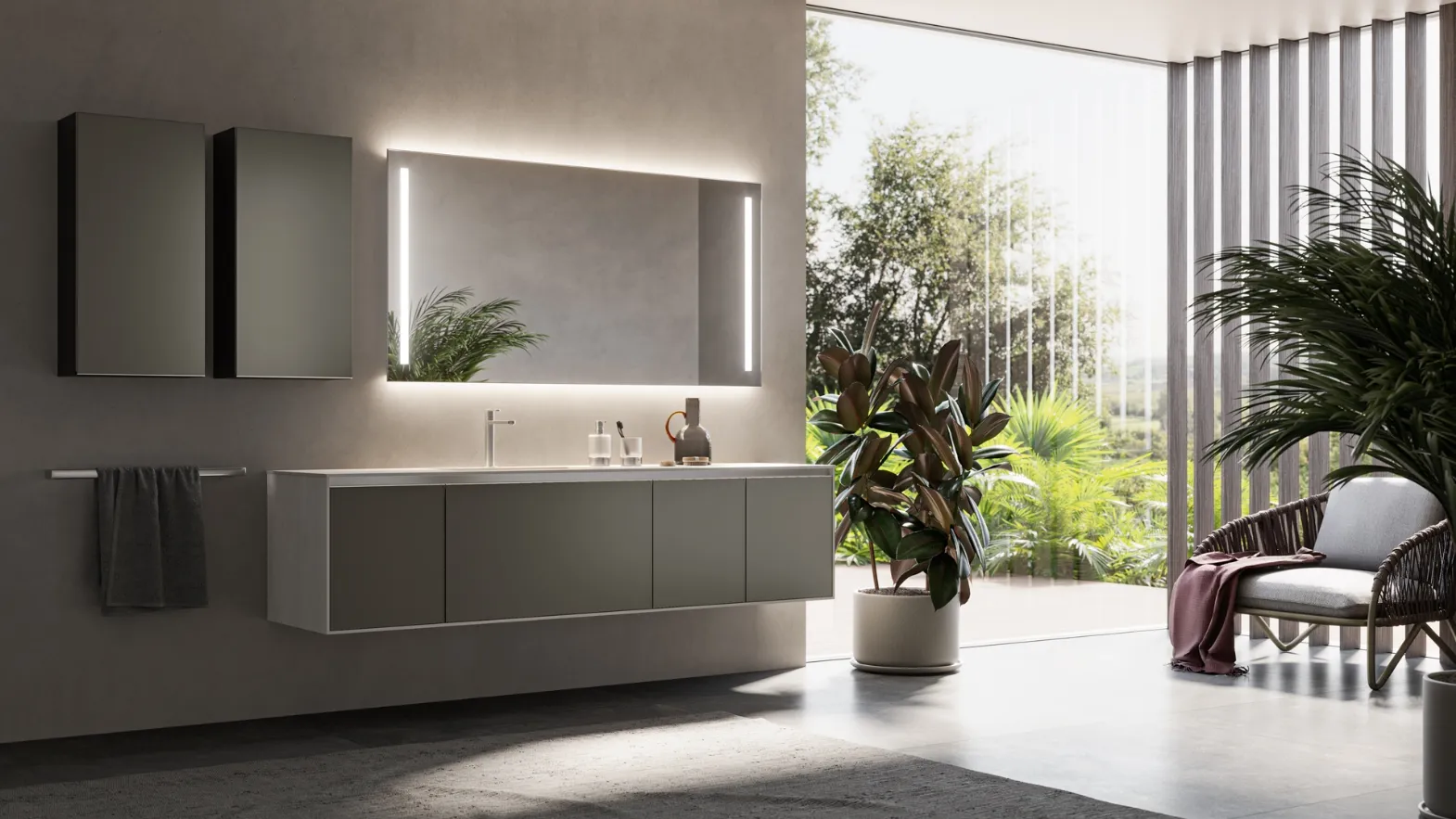 Suspended Bathroom Cabinet Correct 03 by Inda