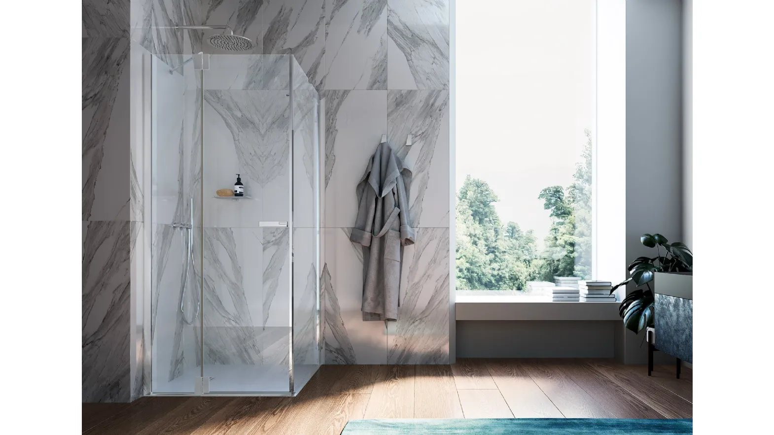Shower enclosure Praia Clip by Inda