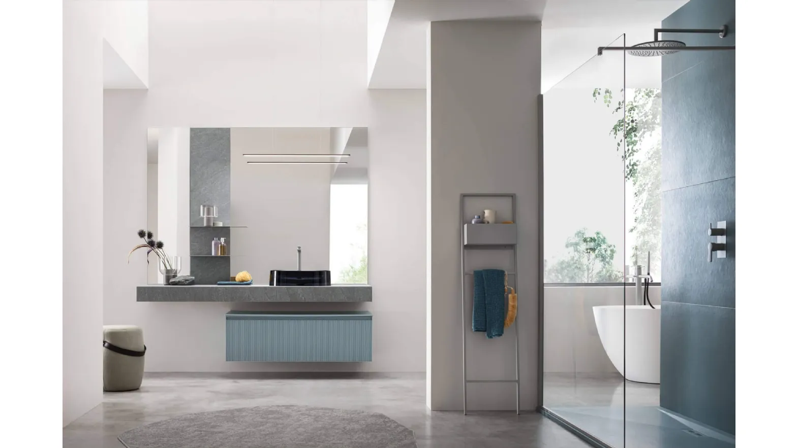 Suspended Bathroom Vanity Shape 22 by Arcom