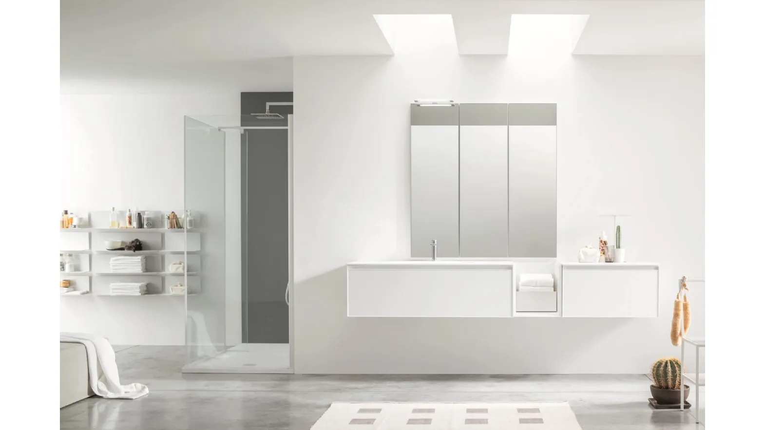 Arcom's Shape 36 suspended Bathroom Vanity Unit.