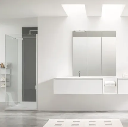 Arcom's Shape 36 suspended Bathroom Vanity Unit.