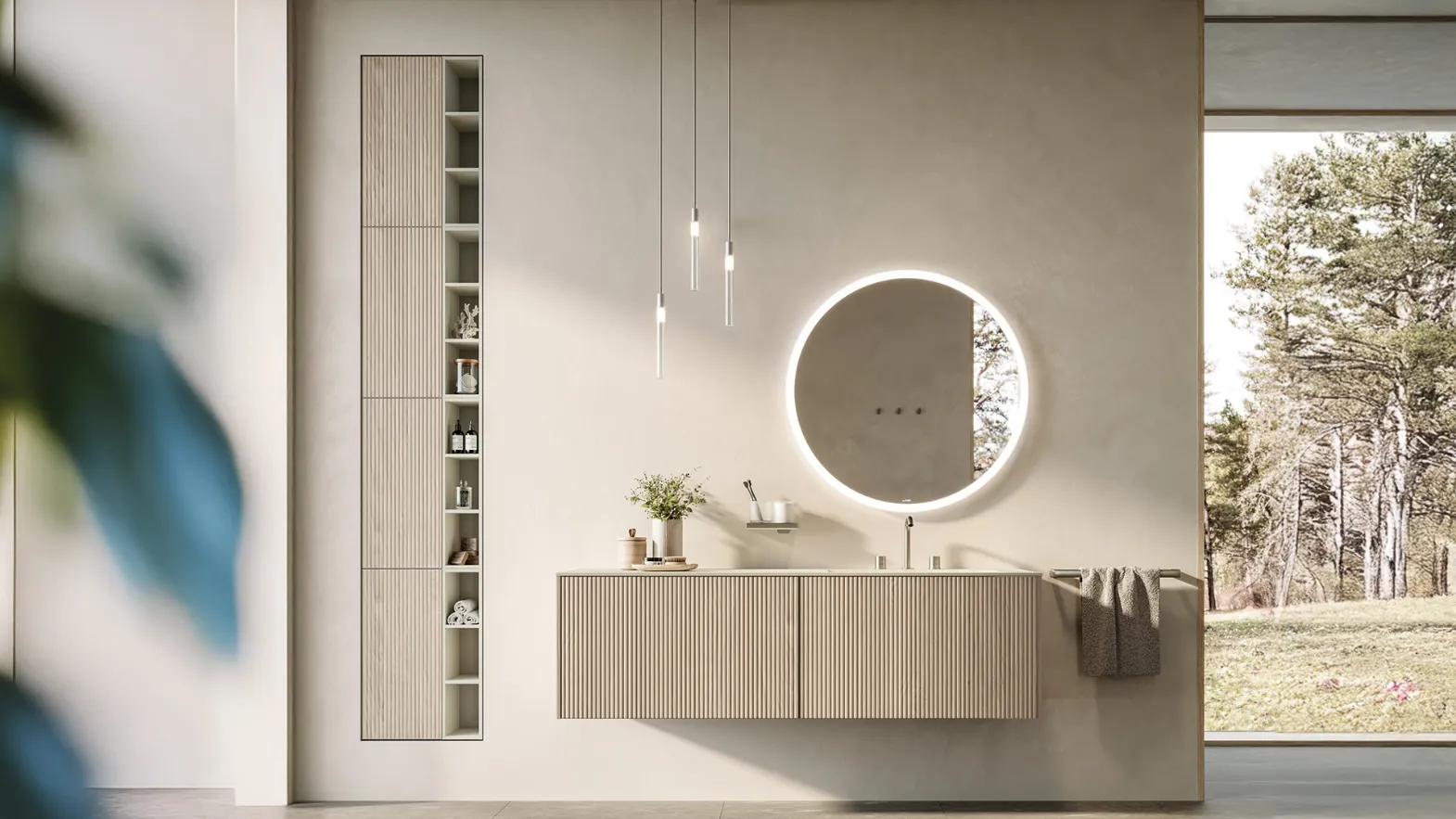 Suspended Bathroom Vanity Testadura 02 by Inda