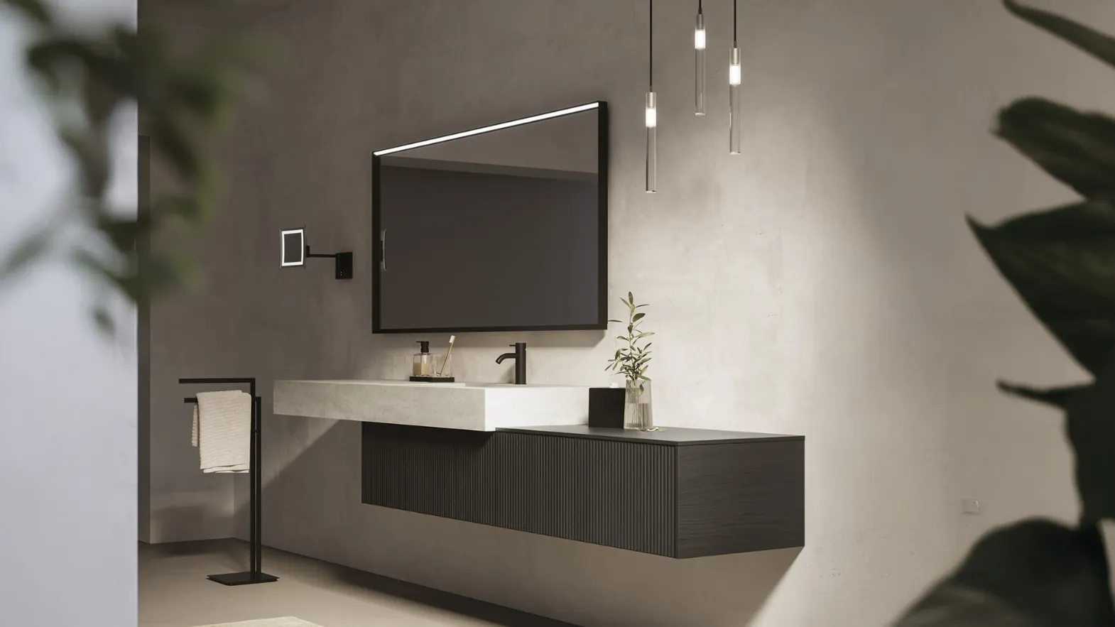 Suspended Bathroom Vanity Unit Testadura 03 by Inda