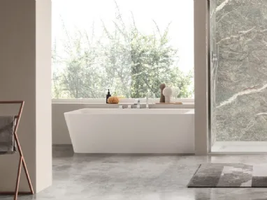 Eden corner bathtub by Arcom.