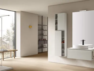 Suspended Bathroom Vanity Virgola 05 by Arcom