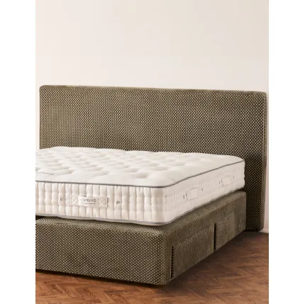 Burlington fabric bed by Vispring