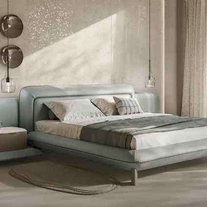 Natuzzi's Flow leather bed.