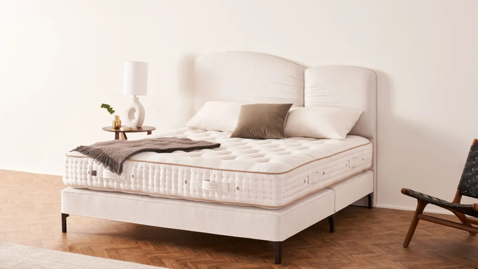 Palladio fabric bed by Vispring