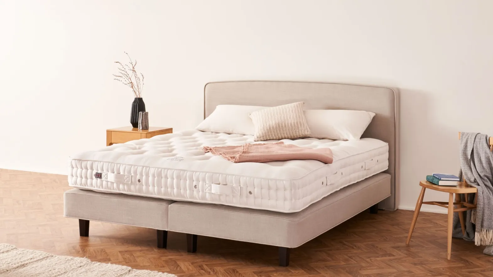 Palladio fabric bed by Vispring