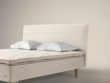 Bed with upholstered headboard Duxiana view