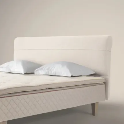 Bed with upholstered headboard Duxiana view
