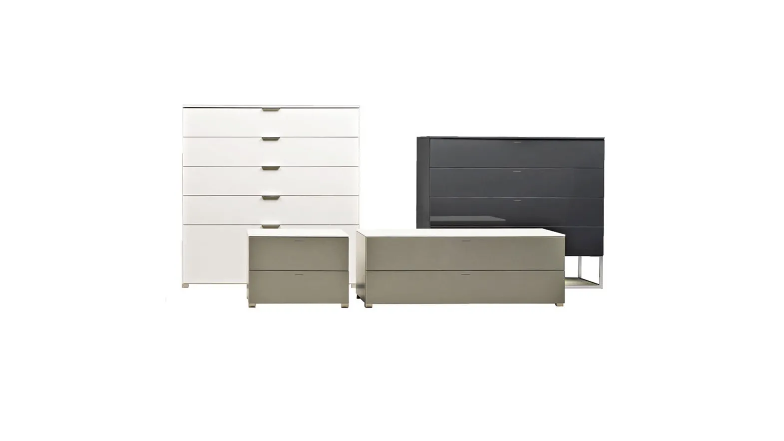 Night Group 909 in matte or glossy lacquered finish by Molteni & C