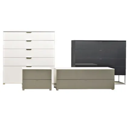 Night Group 909 in matte or glossy lacquered finish by Molteni & C