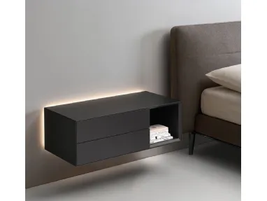 Suspended bedside table Domino Mono by Sangiacomo