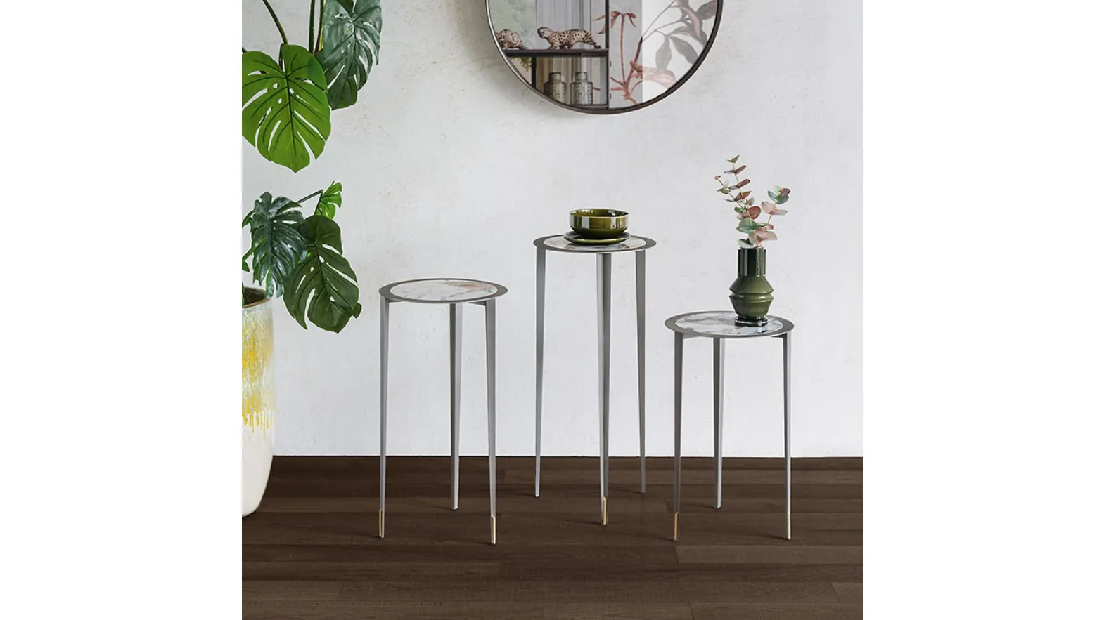 Brio Keramic modern multi-level console by Cattelan Italia