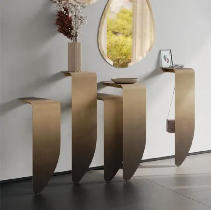 Peninsula metal console by Cattelan Italia