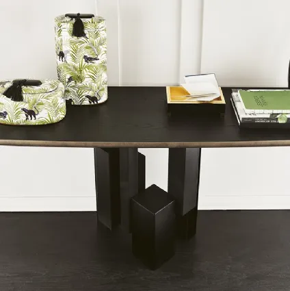 Console with base in painted steel and top in painted steel SkylineWoodCdiCattelanItalia