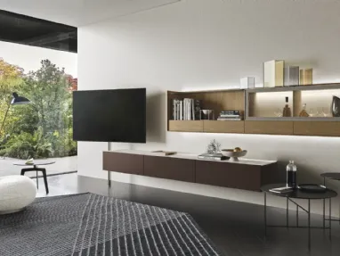 Cabaret Glass 01 wall unit by Sangiacomo