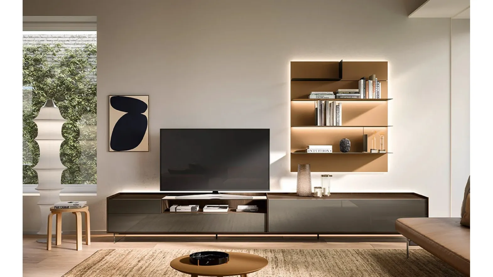 Cabaret Glass 04 wall unit by Sangiacomo