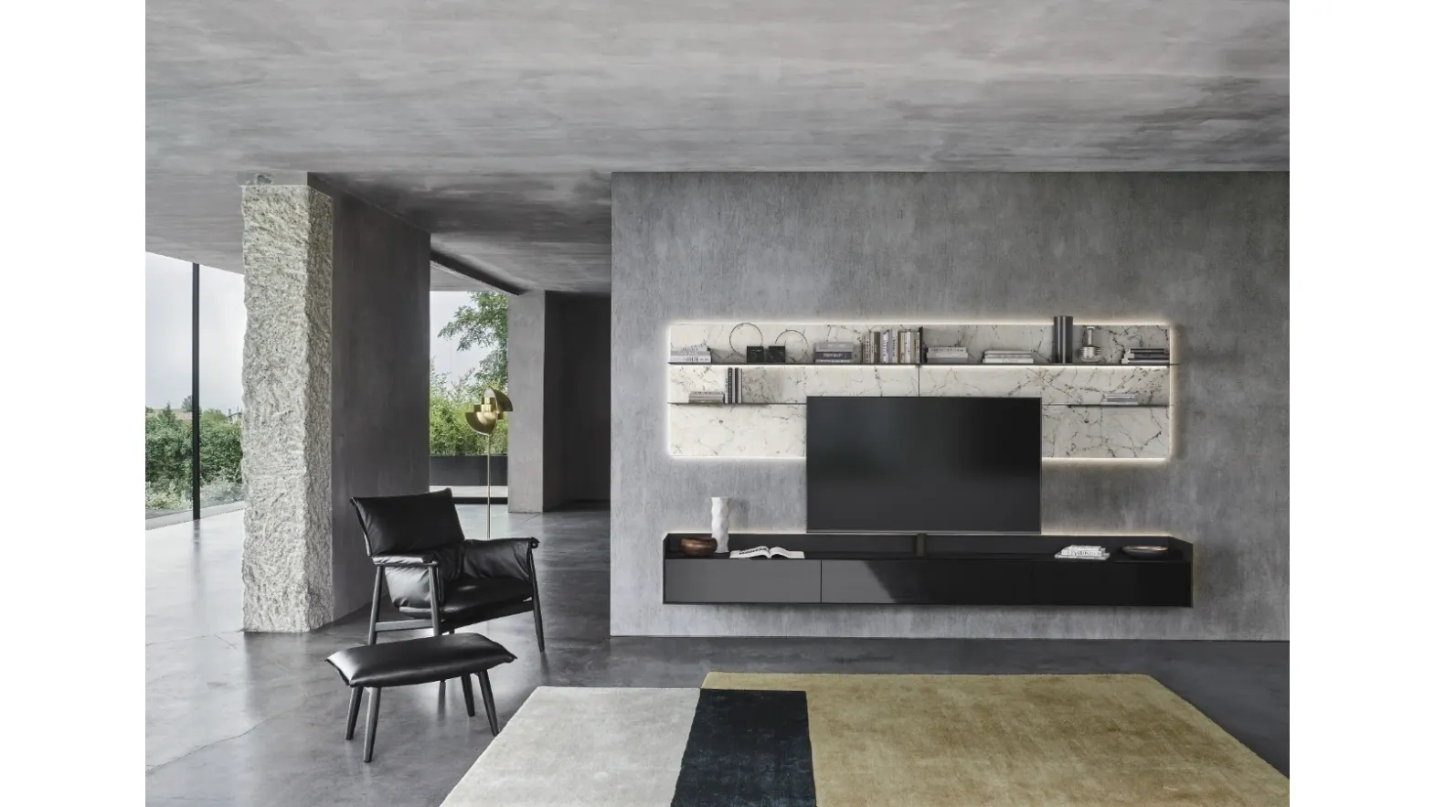 Wall unit Cabaret One 01 by Sangiacomo