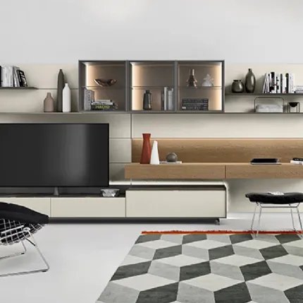 Cabaret Step wall unit by Sangiacomo