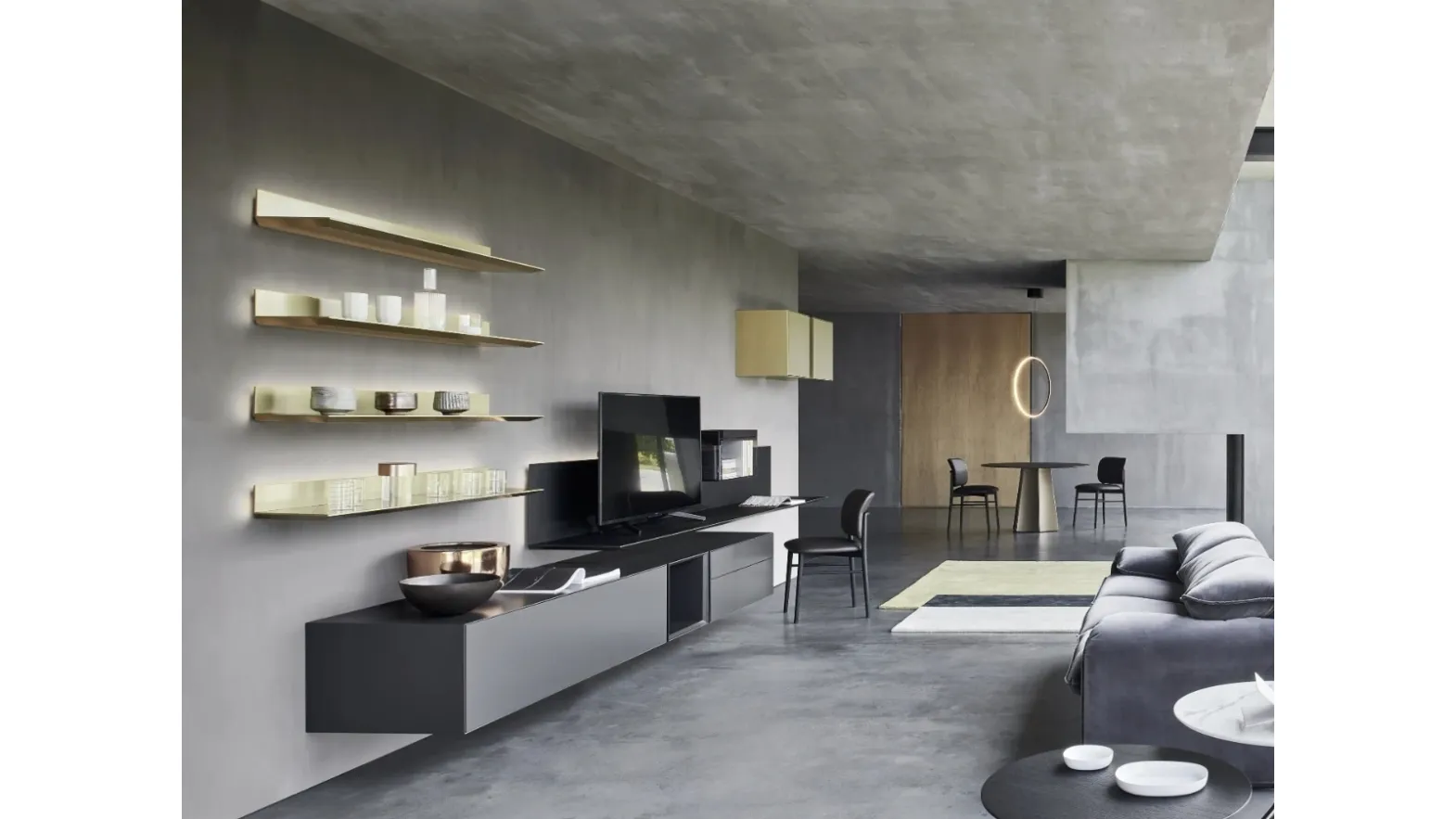 Wall Unit Domino-06 by Sangiacomo