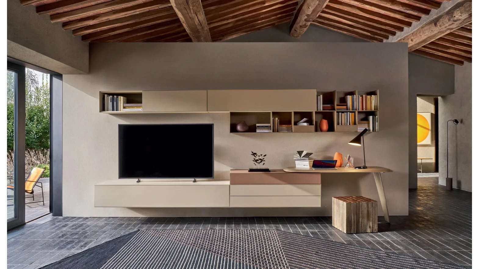 Domino 08 wall unit by Sangiacomo.