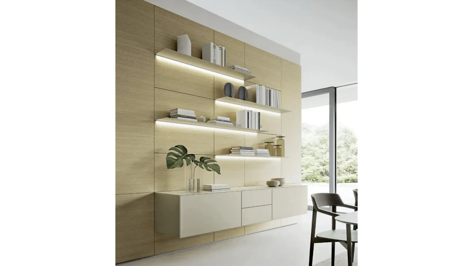 Domino Boiserie 01 Wall Unit by Sangiacomo