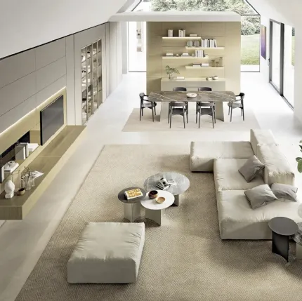 Domino Boiserie 02 wall unit by Sangiacomo.