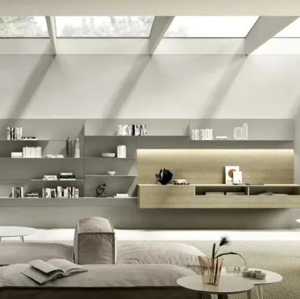 Domino Boiserie 03 wall unit by Sangiacomo