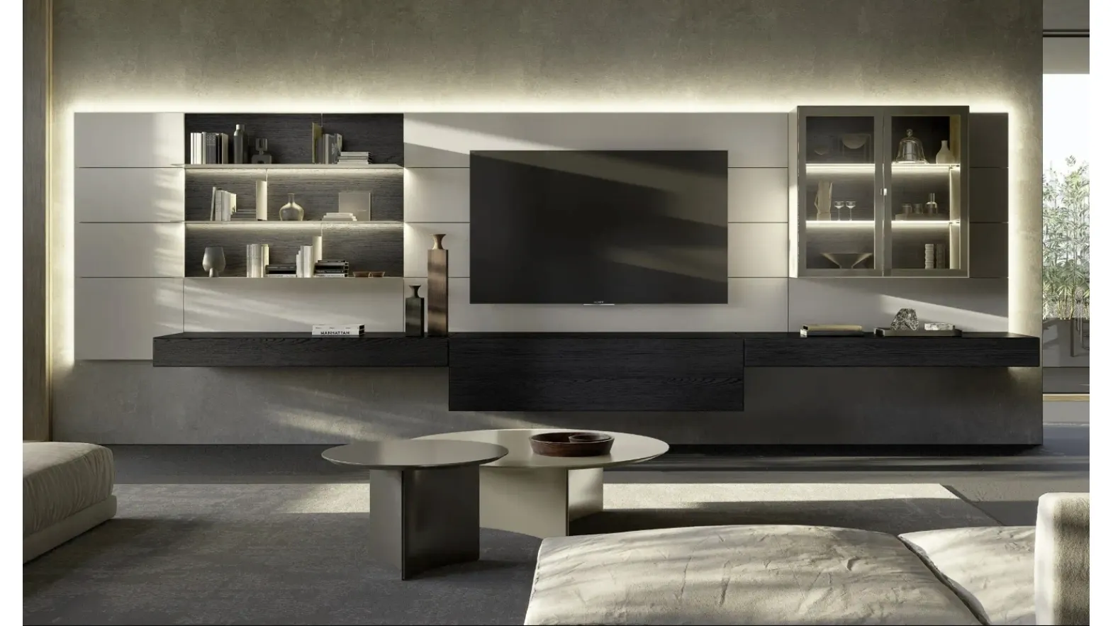 Domino Boiserie 04 wall unit by Sangiacomo