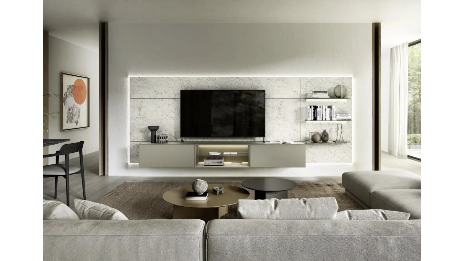 Sangiacomo Domino Boiserie 05 Wall Unit