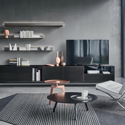 Domino Vitrum wall unit by Sangiacomo