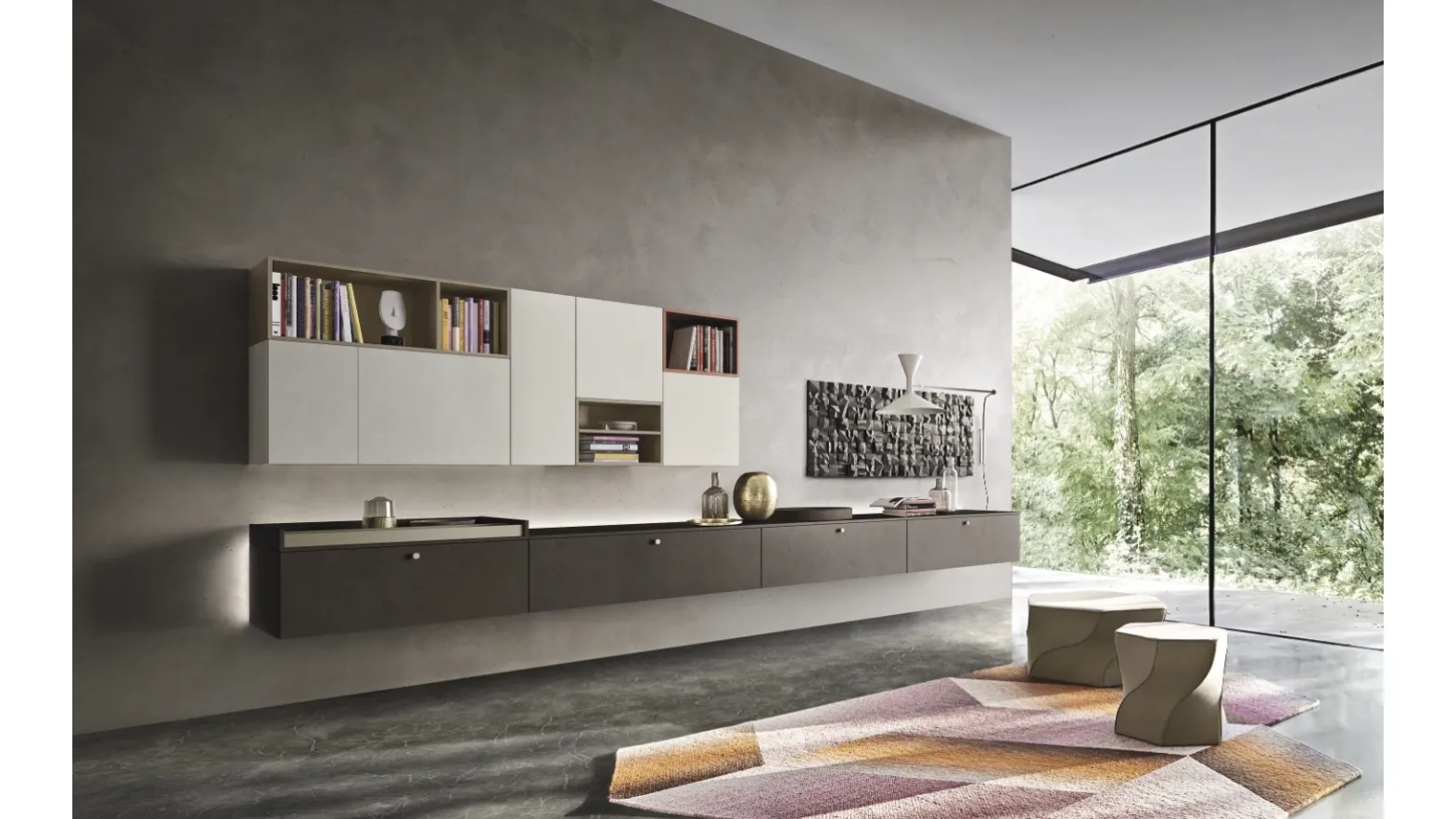 Lampo 005 wall unit by Sangiacomo