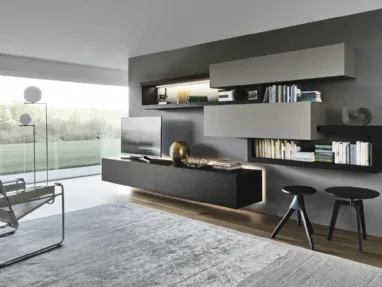 Lampo 046 wall unit by Sangiacomo.