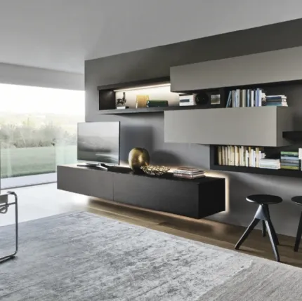 Lampo 046 wall unit by Sangiacomo.