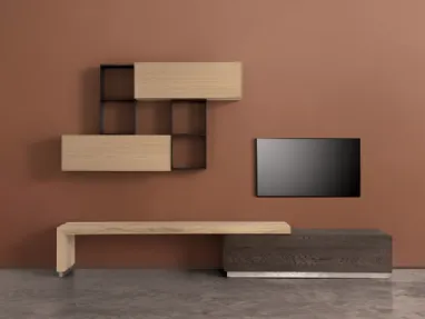 Wall unit Leonardo Geo 03 by Arte Brotto