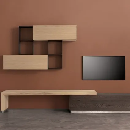 Wall unit Leonardo Geo 03 by Arte Brotto