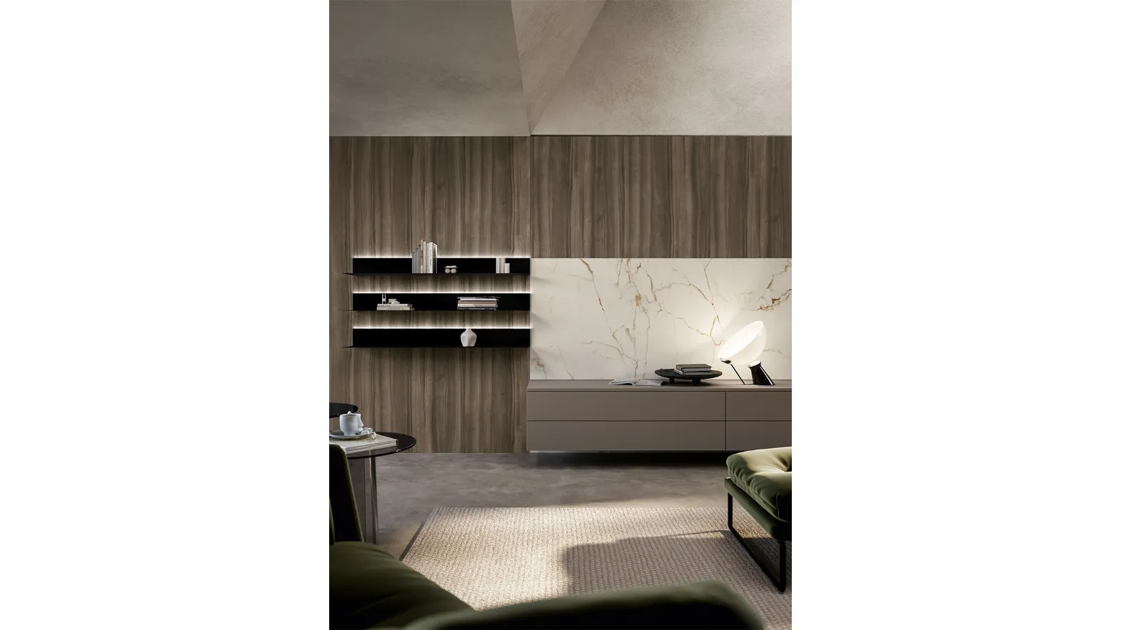 Living Cloe wall unit by Arredo3.