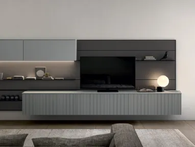 Living Time Wall Unit by Arredo3