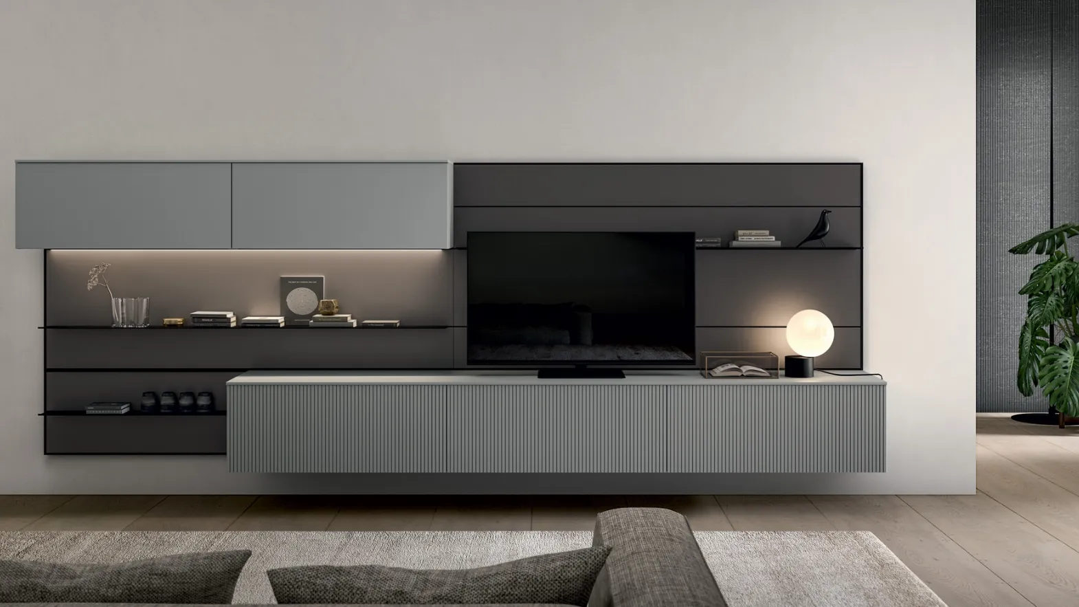 Living Time Wall Unit by Arredo3