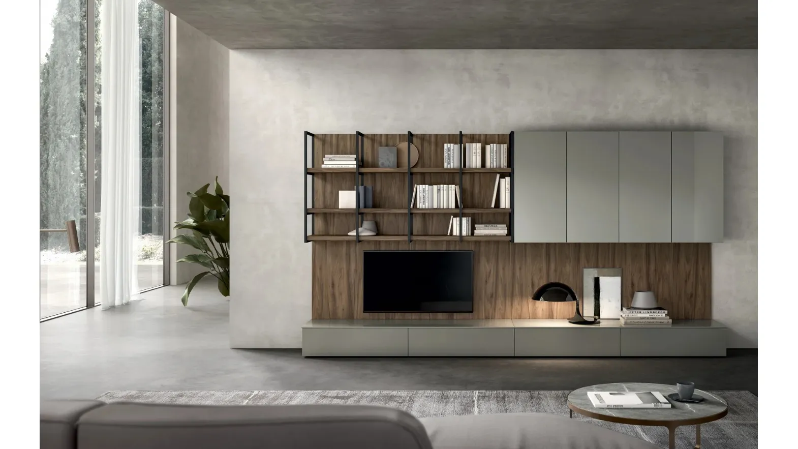 Living Time Wall Unit by Arredo3