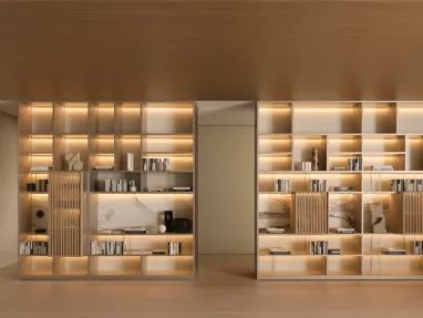 Modular bookcase 505 UP SYSTEM 01 by Molteni & C