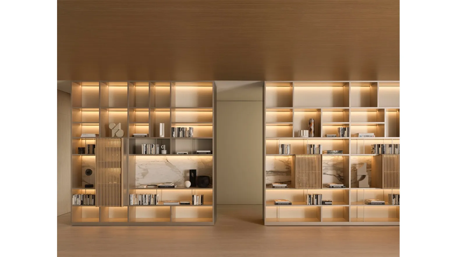Modular bookcase 505 UP SYSTEM 01 by Molteni & C