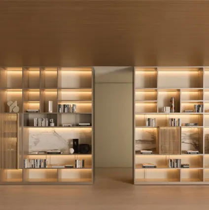 Modular bookcase 505 UP SYSTEM 01 by Molteni & C