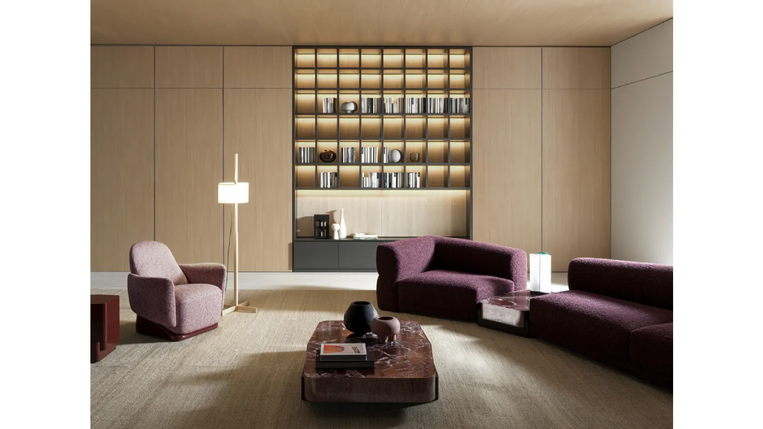 Wall library 505 UP SYSTEM 03 by Molteni & C